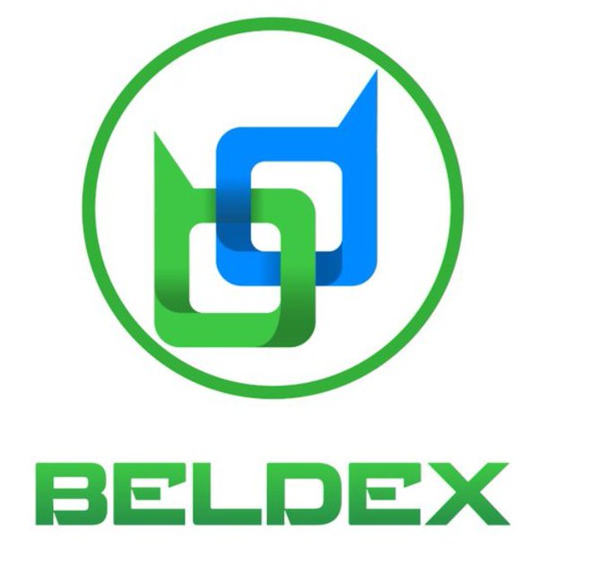 The image shows the Beldex logo, featuring two interlocking square-like shapes in green and blue within a green circular outline, with the text "BELDEX" displayed prominently below in bold green lettering.

The logo visually represents Beldex, the cryptocurrency project discussed in the post, which highlights the team's development of a trustless cross-chain bridge solution.