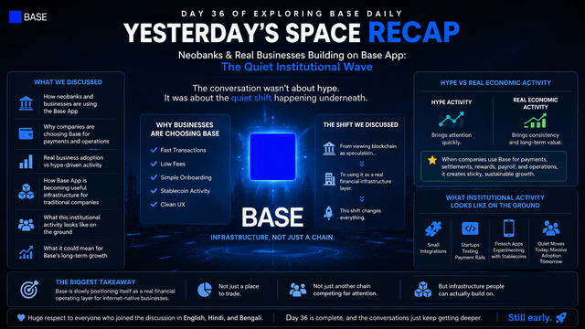 The image shows a poster with blue text that reads "Day 36 of exploring base daily Yesterday's Space Recap". The poster features a blue square graphic, which appears to be a logo or symbol related to the content of the post. The poster also includes various icons and illustrations representing different aspects of the topic being discussed in the post.