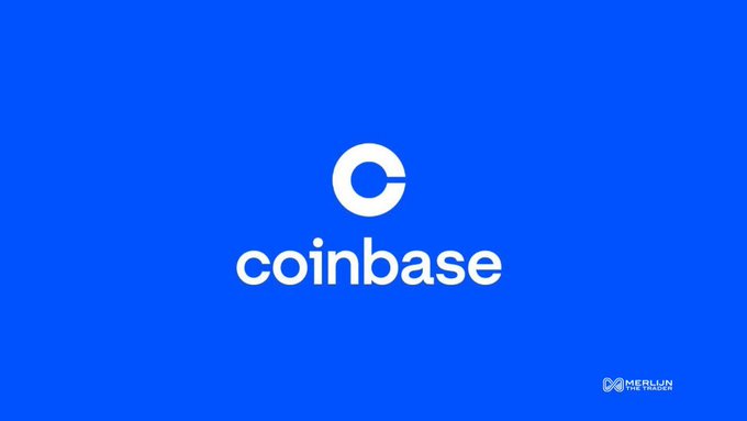 The Coinbase logo is displayed in white on a blue background, accompanying a post about Coinbase CEO Brian Armstrong's support for the CLARITY Act despite its potential $1.35 billion annual cost to Coinbase due to restrictions on stablecoin yield.