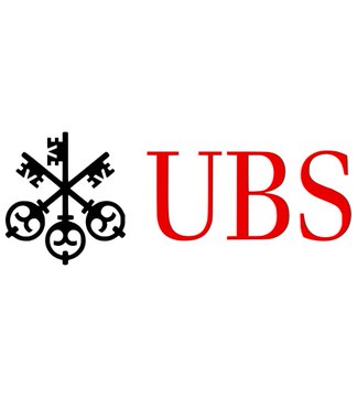 The image displays the UBS logo, featuring its iconic emblem of three interlocking keys beside the bold red "UBS" lettering. This corresponds to the post highlighting UBS, Switzerland's largest bank, as one of the major financial institutions disclosing significant Bitcoin ETF exposure through its holdings in BlackRock's product.