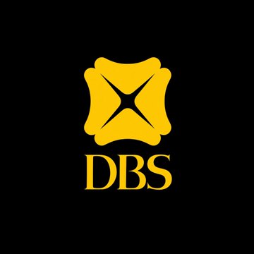 The image displays the DBS logo, featuring a stylized yellow emblem above the bold "DBS" text on a black background. This represents DBS Bank, which has been actively involved in blockchain and digital asset initiatives, lending credibility to the post's claim about XRP potentially replacing SWIFT in the banking sector.