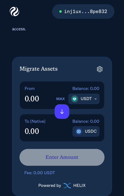 The image shows an app interface for a cryptocurrency exchange called Circle. The app displays information about migrating assets, including balance, maximum balance, and USDC. It also provides instructions on how to enter an amount into native USDC. The post discusses the importance of native USDC in the context of Circle's migration efforts, highlighting that it is not just another payment asset addition but a major upgrade to cross-chain architecture.
