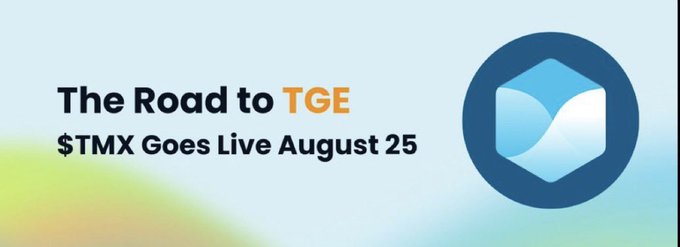 Promotional graphic for TermMaxFi reading, “The Road to TGE — $TMX Goes Live August 25,” featuring its blue logo. It relates to the post’s note that final details from @TermMaxFi are awaited before the TGE on the 25th.