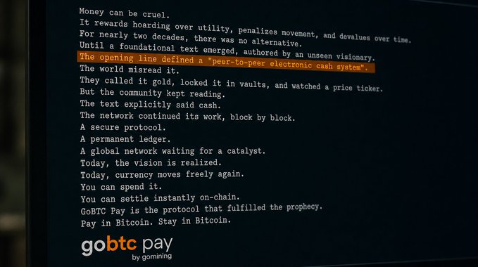"The GoBTC Pay Manifesto. What we believe. Where this goes next. Dive in."
