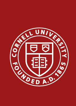 The Cornell University seal, prominently featuring "CORNELL UNIVERSITY" and "FOUNDED A.D. 1865," serves as a visual authority marker, signaling that the accompanying claim—about crypto tax policy research showing $860M in unlocked Treasury revenue and 60% of users reporting gains—was conducted or published by the institution. The seal lends credibility to the bold assertion that "users 60% report gains today — raise zero cash."