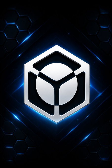 A glowing metallic hexagonal emblem with a spherical core floats against a dark, honeycomb-patterned backdrop, evoking a sense of digital infrastructure and interconnected networks. The image visually reinforces the post's message by symbolizing the structured yet vulnerable core of Web3 that needs protection from exploitative farming practices.