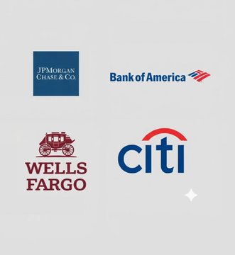 The image displays logos of four major U.S. banks: JPMorgan Chase & Co., Bank of America, Wells Fargo, and Citi, which together represent the leading institutions of the Bank Policy Institute (BPI). This visually reinforces the post's message that BPI, representing these top banks, is calling for tighter anti-money laundering (AML) regulations on crypto, stablecoin issuers, DeFi, and exchanges.