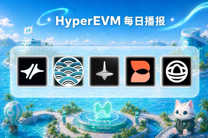 The main focus of this image is an advertisement or a banner promoting a video game called HyperELM. The layout shows five different images with symbols associated with different aspects of the game, such as joining multiple markets, launching a new TVL hit (Pendle), and new high times for certain items in the game. In addition to these images, there is also text on the image that provides information about the game and its features. The main purpose of this advertisement is to draw attention to HyperELM and encourage people to play or learn more about the game.