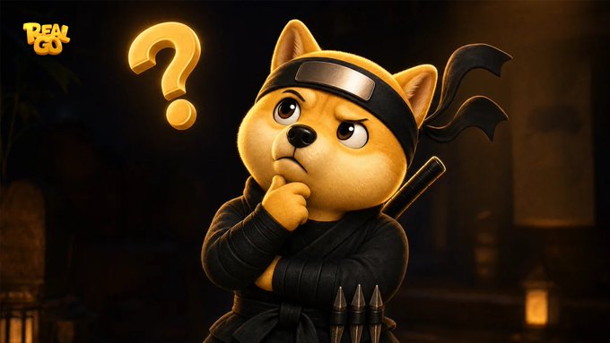 A cartoon ninja dog dressed in a green ninja outfit stands in a thinking pose, with a "Nestlé" logo visible in the upper left corner. The image relates to the post by visually prompting viewers to reflect on how many "RT Shards" they currently possess.