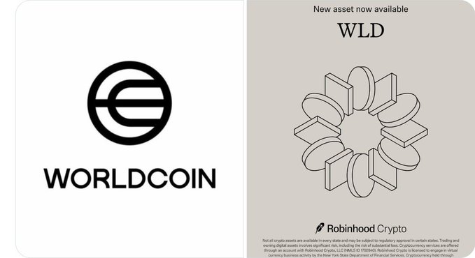 The image shows a square white book with a black illustration of a coin, possibly indicating that it's about coins or related to trading on cryptocurrency platforms like Worldcoin. In the background behind this book, there are two texts: "NEW: Asset now available" and "WLD: World Coin". These details suggest that the book is likely focused on introducing or promoting Worldcoin as an asset for trading or investing in.