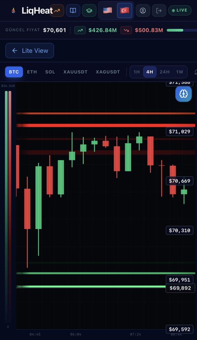 The image shows a phone screen displaying a stock chart, specifically a Bitcoin price chart. The chart is blue with red markers representing the prices of Bitcoin over time. There are two lines visible on this chart, one being higher than the other. The phone's background contains a message about a Litecoin Litechart displayed in another section. The post also provides information about a cryptocurrency and its prices.