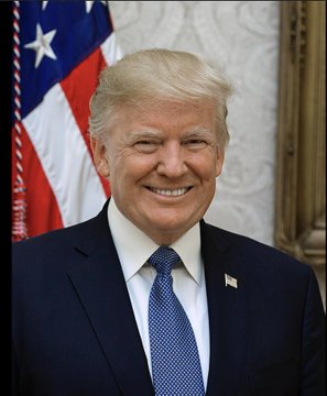 A portrait of Donald Trump, whose crypto earnings are now the subject of a demand for disclosure by July 23rd, as regulatory future of crypto hangs on upcoming votes and debates.