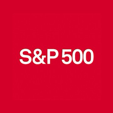 A red graphic displays the text "S&P 500" in bold white lettering, symbolizing the index's sharp decline of -1.11% as part of a broader trillion-dollar market sell-off triggered by inflation concerns and AI-related worries.
