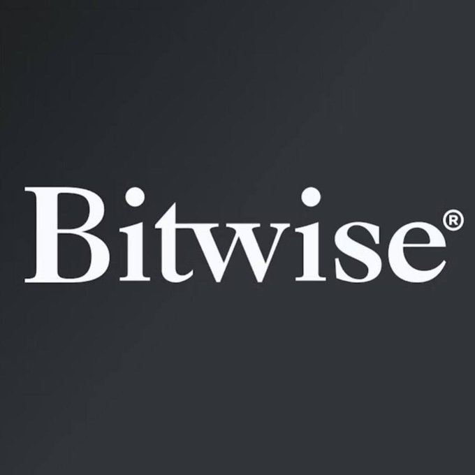 The image shows the Bitwise® company logo in white text on a dark gray background. The logo is relevant to the post, as Bitwise is the firm behind the newly launched XRP ETF that has surpassed $500M in assets under management.