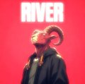 The image features an illustration of a person with horns wearing a black jacket against a red background. The caption below the image reads "RIVER", which could be a reference to the title or theme of the project, but without more context, we cannot determine its exact meaning.