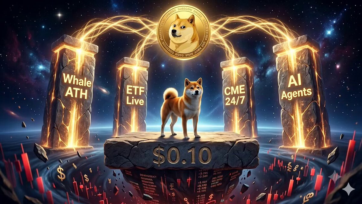 "DOGE", which is a symbol for dog, has been doing well below $0.11, meaning that it's performing better than most other funds at this point. This could potentially lead to its listing as one of the top AI dogs. The image also displays an advertisement with two dog breeds and their respective logos along with another advertisement featuring a dog on a rock in outer space. One of the descriptions reads: "The price hasn'T". There is no specific text related to the DOGE stock trading below $0.11, but it does imply that the dog is performing well for its current price."