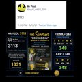 The image shows an "Xtiva Post" featuring a Moonlock promotion graphic with various dollar amounts ($113, $3115, $346, $737) alongside XRP and FBANK tickers, which the post uses to speculate a bullish $10,000 price prediction for XRP.
