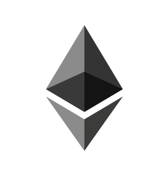 The image shows the Ethereum logo, a geometric diamond-shaped emblem in gray tones. It accompanies news about $58 million in net inflows into spot Ethereum ETFs on July 14, with the logo visually representing the cryptocurrency at the center of this investment activity.