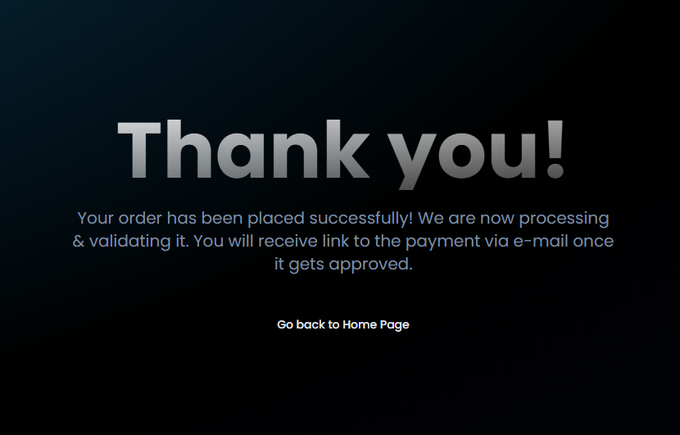 The image contains a black background with text written on top that reads "Thank You!". Below the text, there are two buttons, one labeled "Validate" and another with an action button that says "Go back to HomePage". The image also features a green logo below which reads "DEX PAYED - Play to earn Solana!. Focus on what is in the image and how it relates to the post.