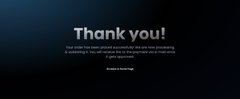 A dark slide with white text reading 'Thank you!' along with smaller message text and an attribution at the bottom.