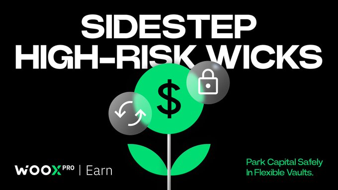 The image features a green dollar sign with a white number, which appears to be a symbol for a new investment opportunity or a risk-taking strategy. The text "SIDESTEP THE NFP RISK" suggests that this could be an investment in the stock market or a financial product related to high-risk investments. The phrase "park capital safetyily in flexible vaults" implies that there is a way to minimize risks and protect one's capital while still taking advantage of potential gains from such investments.