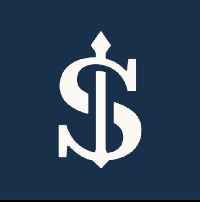 The image features a stylized dollar sign ($), typically used to represent monetary currency. The accompanying caption suggests that the logo belongs to "@EthraShip," a project aimed at becoming the digital infrastructure for the maritime industry. This indicates that the logo symbolizes the financial or economic aspect of their services, which is pivotal for their role as a bridge between global capital markets and the maritime sector.
