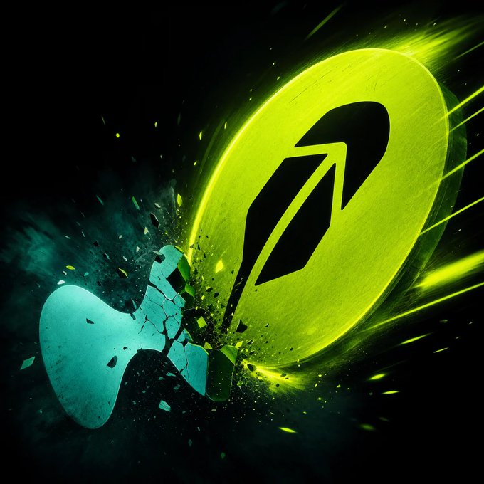A green glowing rocket logo smashes through a barrier in a dynamic action scene.
