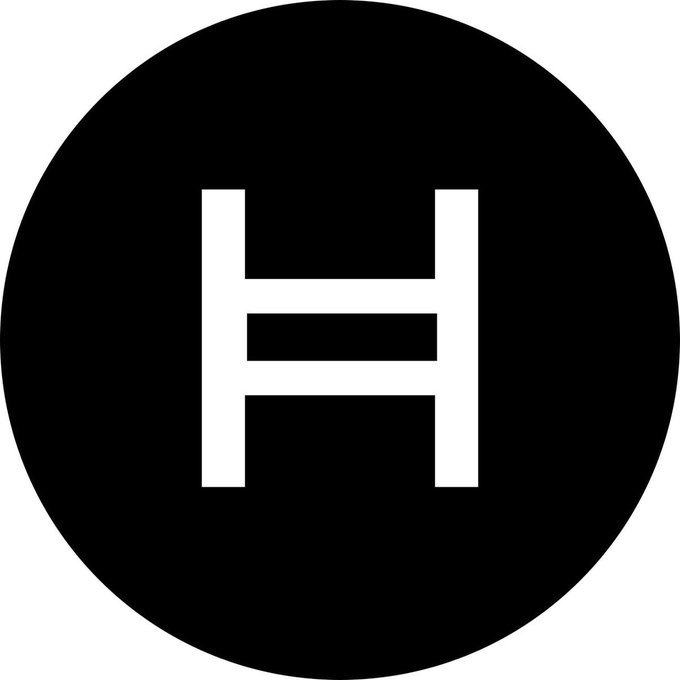 A minimalist logo featuring a white capital letter 'H' centered on a solid black circular background.