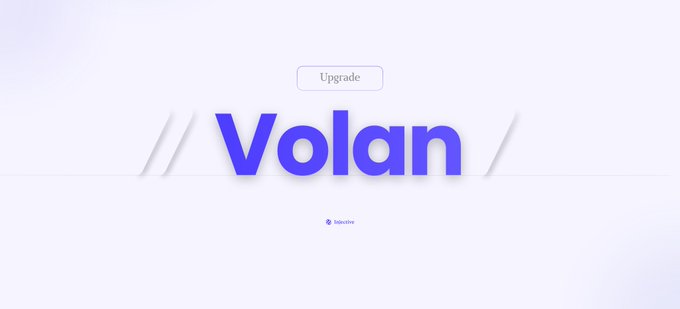 A minimalist promotional graphic with the word 'Volan' in large blue letters beneath an 'Upgrade' button, with a small 'Micro0' logo below.