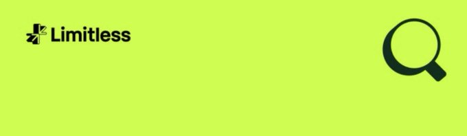 The image features the "Limitless" logo on a bright lime-green background alongside a magnifying glass icon, symbolizing the curiosity and research referenced in the post about initially dismissing Bitcoin before starting to ask questions and learn more about it.