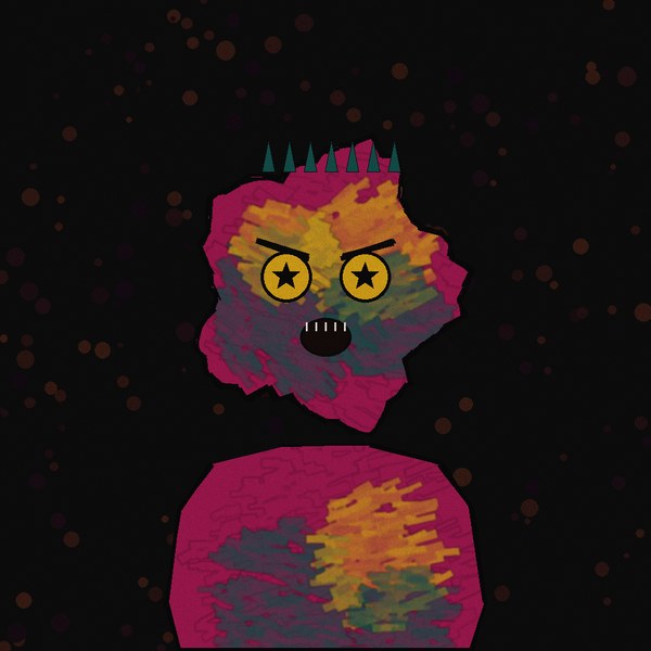 The image features a cartoon character with a face, dressed as a robot or a monster, wearing a crown. The character appears to be made of paper mache or cardboard, giving it a unique and whimsical appearance. The background of the image is black, which contrasts with the colorful and detailed design of the character's face and outfit. The caption below the image reads: "Not gonna lie, mint didn’t go the way we expected So we're changing the game"