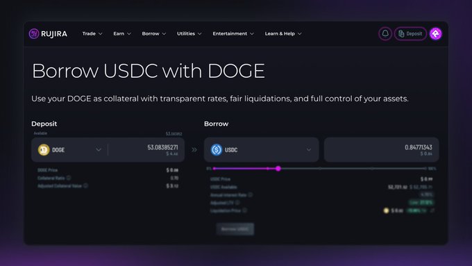 The image displays a web page with details about lending platforms like Rijira Network and exchanges such as Bitcoin Cash, Ripple, Litecoin Cash, EOS, and Bakasho, along with information about different cryptocurrencies being lent against or bought on these platforms. The website showcases its features for potential users who are looking to lend or buy digital assets in exchange for traditional currency, emphasizing the benefits of using DeFi for crypto lending and trading activities.