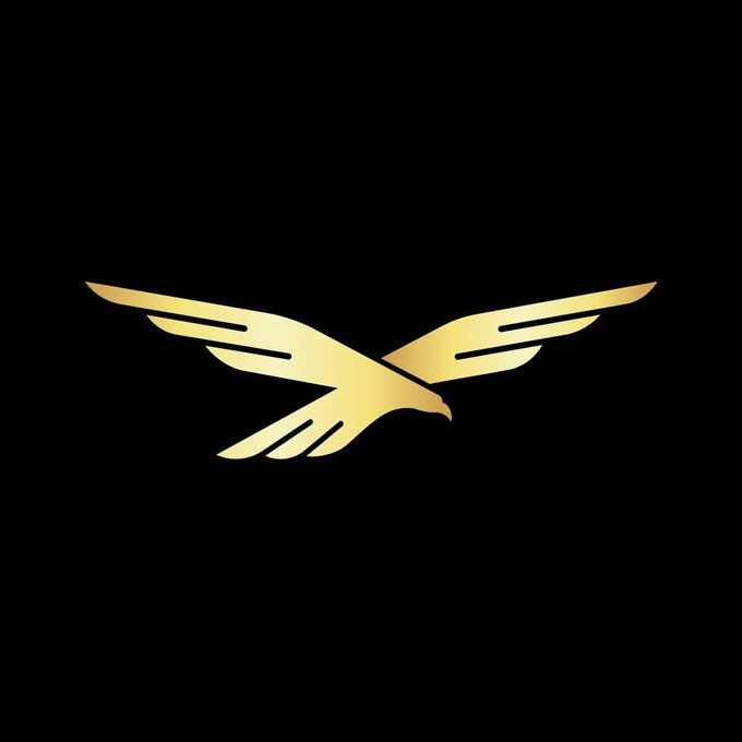 A golden eagle emblem with outstretched wings displayed on a black background, symbolizing the premium reward being teased for top $WLFI holders who possess the most Divine NFTs.