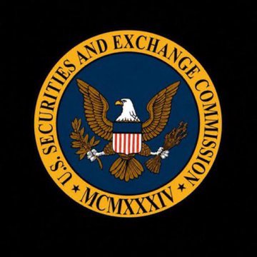 The official seal of the U.S. Securities and Exchange Commission (SEC), featuring a bald eagle with a shield, olive branch, and arrows, encircled by 'SECURITIES AND EXCHANGE COMMISSION' and 'MCMXXXIV'.