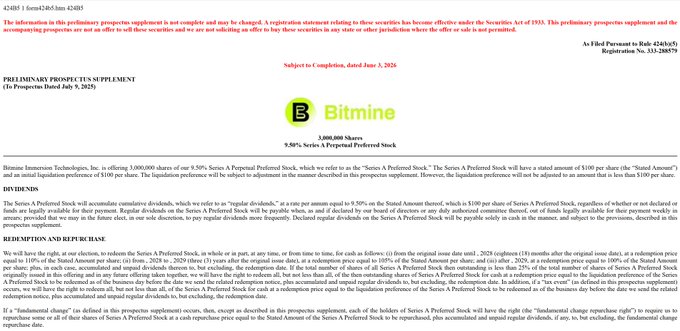 The image shows a document with black text that reads "Bitmine" followed by a list of items, including "US Federal Reserve", "US Treasury Department", "US Securities and Exchange Commission", "US Postal Service", "US Postal Regulatory Commission", "US Post Office", "US Postal Regulatory Commission", "US Postal Regulatory Commission", "US Postal Regulatory Commission", "US Postal Regulatory Commission", "US Postal Regulatory Commission", "US Postal Regulatory Commission", "US Postal Regulatory Commission", "US Postal Regulatory Commission", and a website address. The document appears to be related to Bitmine, as it is titled "Bitmine" in the image.