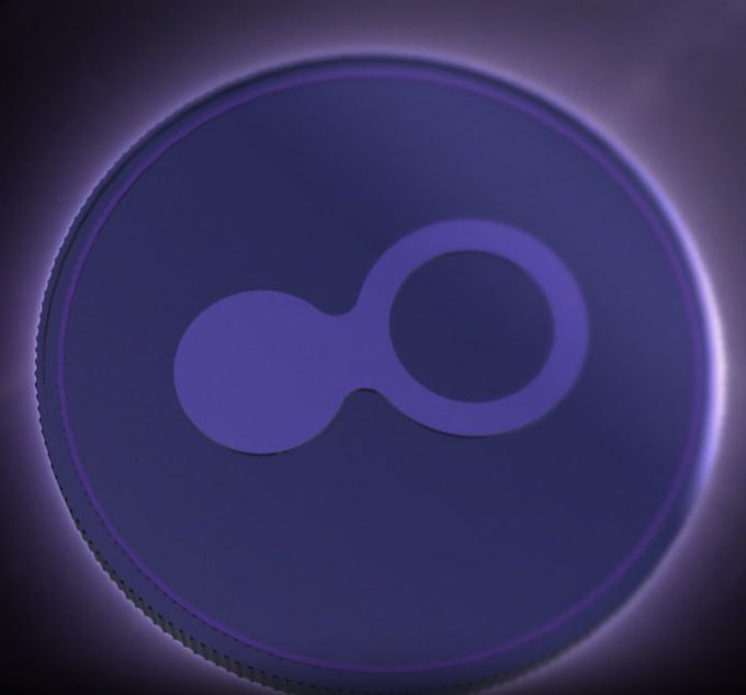 A glowing purple MetaMask logo is centered on a dark background.