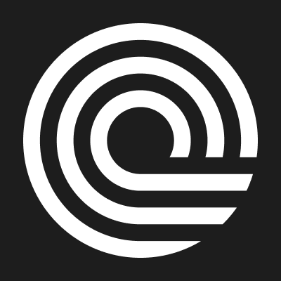 A stylized white lowercase "e" logo on a black background, resembling the Ethereum symbol, with the context suggesting it relates to the launch of an RWA (Real World Asset) perpetual futures platform.