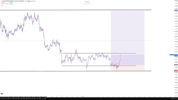 A TradingView chart showing the price action of SUI, APT, and ICP over a 4-hour timeframe, with the post humorously lamenting that the trader missed the pumps after giving up on monitoring the setups before the weekend.