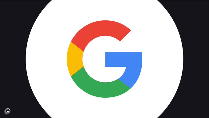 The image features a large, circular logo for Google that includes the letters "G". This logo is set against a black background with white borders. The caption below the image reads "WARNING: Google Quantum AI says Bitcoin wallets are easier to crack than people believed."