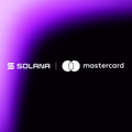 The image features a purple background with white text that reads "Mastercard". The text is positioned at the top of the frame, making it the main focus of the image.