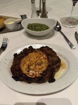 A delicious steak and shrimp dinner, a "winner" just like a bonus from Stake, is pictured here. Sign up for Stake via: stake.com/?offer=hunchos.