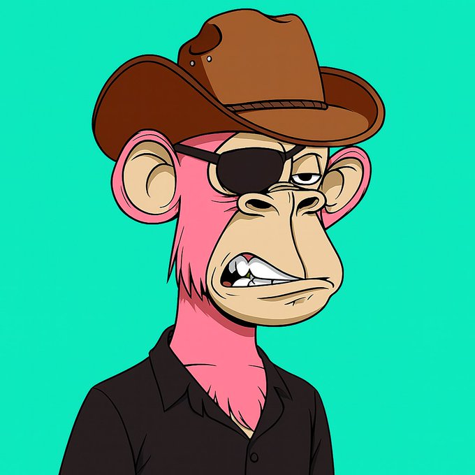The image features a cartoon monkey wearing sunglasses, a cowboy hat, and a black shirt with a pink collar. The monkey appears to be frowning or making a face, giving off an angry vibe. The caption "Good Morning Happy Mutant Monday Everyone!" is written above the monkey's head, suggesting that it might be related to a Monday morning event or gathering.

The image also includes text elements such as "post" and "banner", which could indicate that this cartoon character is part of a larger collection of characters or illustrations for an online platform or social media account. The presence of these elements suggests that the monkey's appearance might be used to promote or engage with other content related to Monday mornings, such as a Monday morning event, a social media post, or even a cartoon series.