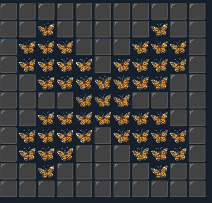 The image features a black and white pattern with numerous butterflies scattered across the squares. The butterflies are depicted in various sizes, creating an interesting visual effect. The square arrangement of the butterflies adds depth and complexity to the overall design. The image also includes text that reads "i have been looking into @quipnetwork and the idea behind it caught my attention. while most conversations stay focused on what's already trending, it' s interesting to see projects thinking a few steps ahead". This message suggests an appreciation for unique and creative ideas in the world of technology and computing.