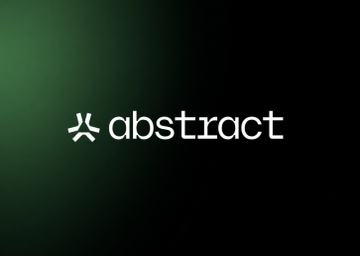The image displays the "abstract" logo, featuring a distinctive geometric symbol alongside the brand name in white text against a dark gradient background. The logo represents Abstract, the Ethereum layer-2 network that announced its shutdown on December 15 due to challenges with growth, liquidity, DeFi ecosystem, and institutional adoption.