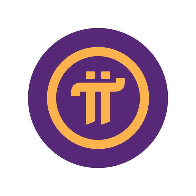 The image shows the Pi Network logo, featuring a stylized orange "π" symbol enclosed in a circle on a purple background. This logo represents the cryptocurrency platform mentioned in the accompanying post about the final planned protocol upgrades (v26 and v27) for Pi's mainnet development.