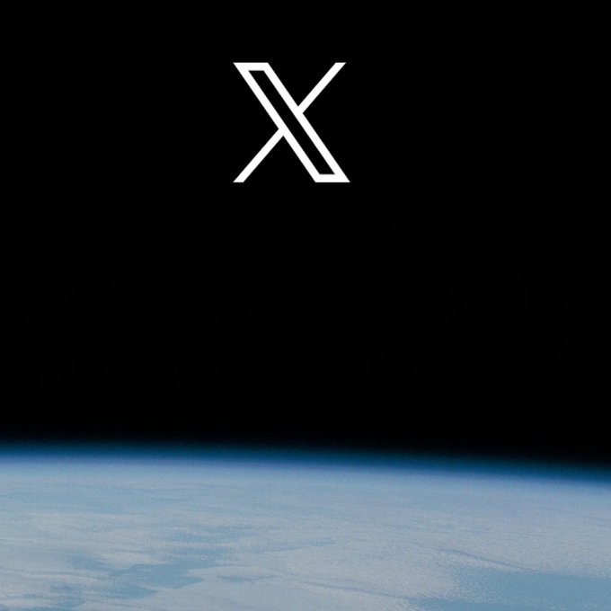 The image features a black background with an X symbol, which appears to be floating above the Earth's surface. The caption below the X reads "Everyone on X is talk about the @SpaceX IPO So why don't we send the simple meme... Just a X in Space $SpaceX 2JtjYm9KtBqTQ8qY5URAB6URFhQpSo7H1ETcSGiapump Comms and dex coming". The image seems to be related to the post about the @SpaceX IPO, as it features a symbol that represents the company's name.