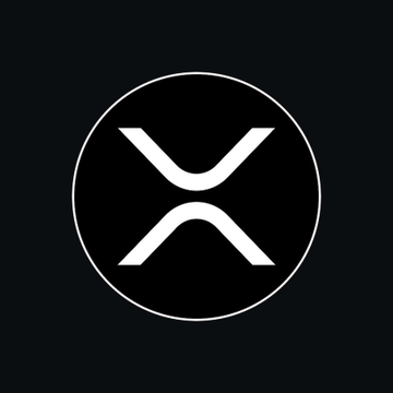 A circular logo featuring the XRP symbol—two stylized white chevrons forming an hourglass-like shape inside a ring—set against a black background, representing the XRP Ledger now integrated with Gemini's services in Singapore.