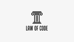 A logo depicting a classical column with the text 'LAW OF CODE' beneath it.