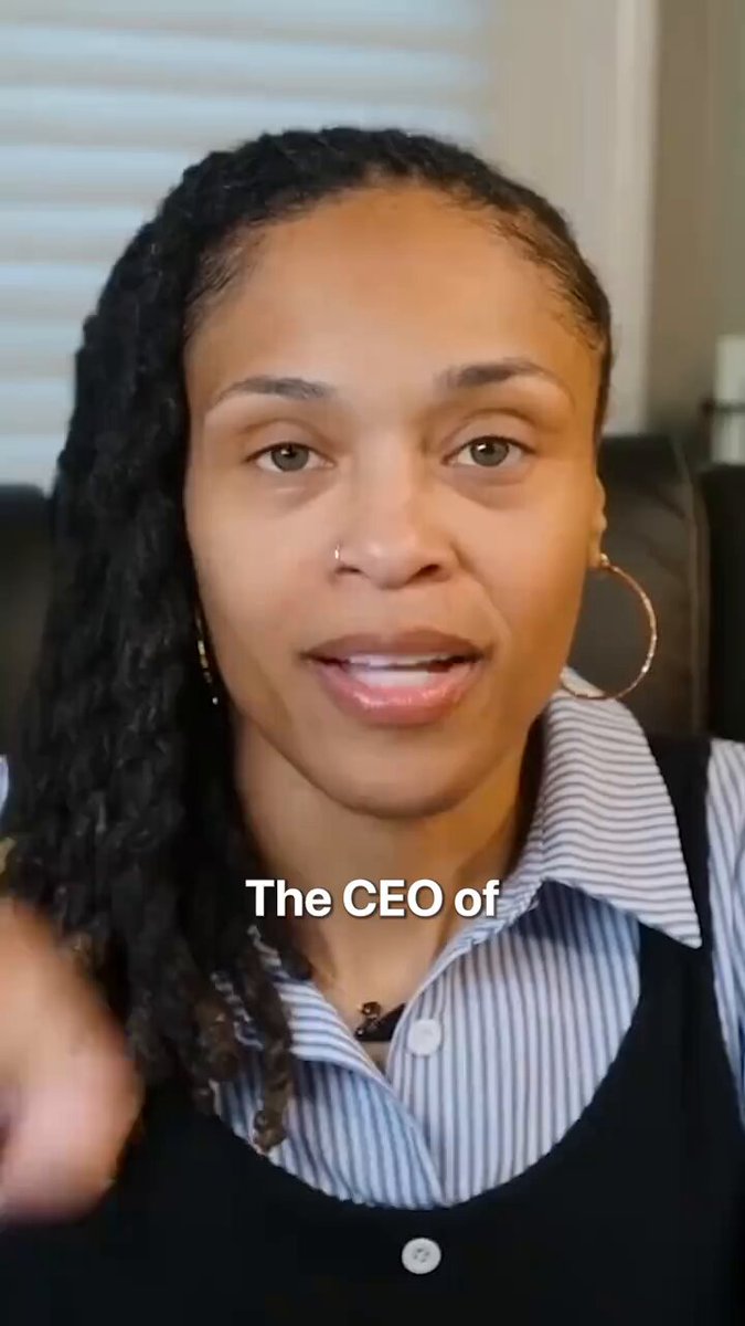 The image features a woman with dreadlocks wearing a black shirt, sitting down and talking into a microphone. The caption reads "The CEO of SBI'S expects XRP to get very expensive. The line nobody quotes: he wants the U.S. Senate to pass the Clarity Act now. Follow for more." This text is related to the image as it appears to be part of an interview or discussion about cryptocurrency and its impact on the economy, specifically focusing on Ripple.