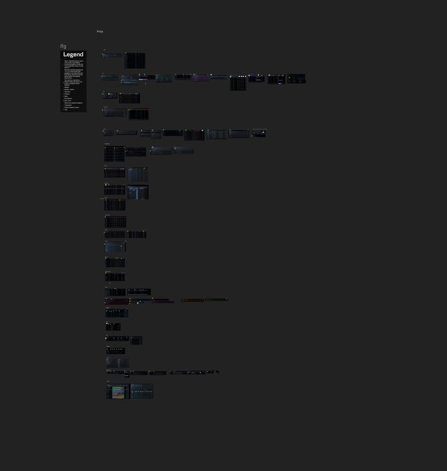 The image is an advertisement for a product called "Legend", which features a black background with white text that reads: "Legend". Below the title, there are smaller lines of text describing the feature set of the product as well as various shades of blue and purple images related to the Legend logo.